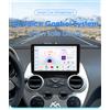 OSSURET Autoradio 9" 2DIN Carplay Android 14 per Ford KA 2008-2014, lettore multimediale GPS Stereo con schermo intelligente e telecamera 360