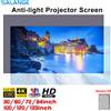 salange Schermo per Proiettore Salange ad Alta Definizione, Telo Riflettente Pieghevole per Proiezione Domestica, Schermo per Home Theater