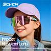 SCVCN Occhiali Sportivi SCVCN UV400 per Bambini e Ragazzi, Occhiali da Ciclismo Fotocromatici per Ragazze, Attrezzatura per Corsa, Baseball e Golf
