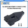 FYSETC Hub per Filamenti a 16 Colori per Anycubic KOBRA 3/3 MAX/S1 PRO, Accessori Aggiornati per Stampanti 3D Multicolore Anycubic