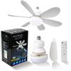CHENBEN Ventilatore da soffitto 2026 NUOVO con luci LED da 40W, telecomando per camera da letto e soggiorno, lampadina E27 e pale per ventilatore.