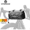 OFFBONDAGE 2L Borsa da manubrio per bicicletta Borsa anteriore per bici MTB Borsa da ciclismo Borsa a tracolla Accessorio portatile multifunzionale per bici
