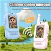 BAOFENG 2 walkie-talkie video, mini radio ricaricabili, schermo ad alta definizione da 2 pollici, modificatore di voce, per viaggi in casa, regalo di compleanno per bambini