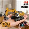 CONUSEA Mini escavatore telecomandato lega metallica scala 1:64 modello veicolo cantiere simulazione professionale miglior regalo per bambini
