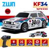 zwn KF34 1/43 Auto RC da drift ad alta velocità con luci, telecomando 2.4G 4WD, mini modello GTR da corsa, auto giocattolo per ragazzi, regalo per bambini