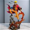 Bandai HOT S 23cm Naruto Anime Figure Uzumaki Naruto Uchiha Sasuke Action Figure Statua in PVC Ornamento da Scrivania Giocattoli da Collezione Regalo