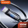toocki Cavo USB C Toocki 100W da USB A a Tipo C con Display Digitale LED per Ricarica Rapida, Compatibile con iPhone 17 16 Samsung Xiaomi Oppo