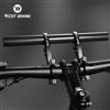 West Biking Estensione Manubrio Bici WEST BIKING in Carbonio per MTB e Bici da Strada, Barra di Estensione Integrata in Alluminio, Supporto per Computer, Luce e Telefono