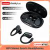 Lenovo Auricolari wireless Bluetooth Lenovo XT80 ENC con riduzione del rumore delle chiamate, stereo HiFi, controllo touch, ricarica Type-C, cuffie sportive con microfono