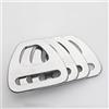 Meetee 2-10P 22/25/38mm Fibbia Triangolare Regolabile in Acciaio Inox 304 con Anello a D per Cinghie di Zaini, Accessori Fai-da-Te