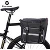 WEST BIKING Borsa Posteriore per Bicicletta 25L, Grande Capacità, Borsa Portapacchi per Ciclismo MTB e Bici da Strada, Doppia Borsa Laterale