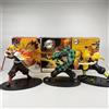 Bandai Figurina anime di Demon Slayer, Tanjirou Agatsuma, Zenitsu, Kyoujurou, modello anime, action figure in PVC, giocattolo da collezione, regalo di compleanno.