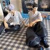 Bandai Action Figure Anime Jujutsu Kaisen 10CM, Satoru Gojo & Geto Suguru Yumemirize in Posizione Seduta, Modellino Originale