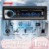 hippcron Autoradio HIPPCRON 1 DIN, Lettore Stereo Digitale Bluetooth MP3, 60Wx4, Radio FM, Audio Stereo, USB/TF con Ingresso AUX Integrato