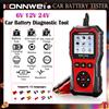 KONNWEI Tester Batteria Auto KONNWEI KW331 2026 con Rilevamento Tensione 6V 12V 24V e Stampa Cloud per Report Dati Guasti