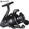 Sougayilang Mulinello da spinning Sougayilang con rapporto di trasmissione 5.2:1, struttura interamente in metallo, resistente alla corrosione, frizione massima 10 kg, per acqua dolce e salata