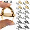 Meetee 5/10/20 Pezzi Fibbie ad Anello a D in Metallo da 20mm, Fibbia a Ponte ad Arco per Cinghie Borsa, Gancio Laterale, Connettore per Manico a Catena, Accessori Fai da Te