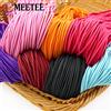 Meetee Corda Elastica Intrecciata Colorata 45/90M 2mm, Cordoncino in Gomma Rotondo per Abbigliamento, Scarpe, Elastici, Cordoncini per Cappelli, Materiale per Fai da Te