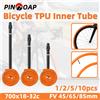 pinmoap Camera d'aria per bicicletta da strada PINMOAP in TPU 700x18-32c, ultraleggera, resistente e anti-foratura.