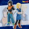Bandai Statuetta Anime Dragon Ball Android 17&18 da 23CM, Super Saiyan, Figurine in PVC per Esposizione su Scrivania, Modellini da Collezione per Adulti, Regalo di Compleanno