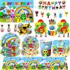 Bandai Decorazioni per Feste di Compleanno a Tema Sprunki, Palloncini, Adesivi, Stoviglie, Bicchieri di Carta, Piatti, Striscioni per Bambini e Baby Shower