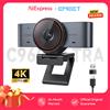 EMEET Webcam 4K Ultra HD con Sensore Grande da 1/1.5" e Corpo in Metallo, Accessorio per PC, Fotocamera USB per Riunioni Online/Streaming/Creazione di Contenuti