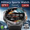 GUHUAVMI Nuovo Smartwatch GPS per Sport all'Aperto da Uomo con Impermeabilità 5ATM, Bussola, Altimetro, Display AMOLED da 1,56'', Cardiofrequenzimetro e Chiamate Bluetooth
