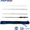 MIFINE Canna da Pesca Mifine NANO JIG Light Travel UL in Fibra di Carbonio 30T, Peso Esca 0.5-2G, 1.68M/1.83M, Punte Solide per Spinning alla Trota