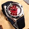 tandorio Orologio Subacqueo Automatico Meccanico da Uomo Miyota 8215 Tandorio Rosso Blu 40mm, Resistente all'Acqua 200M, Corona a Vite in Zaffiro