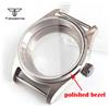tandorio Cassa per Orologio Subacqueo/Pilota in Acciaio Inossidabile da 36mm/39mm con Lunetta Lucida, Vetro Zaffiro, Impermeabile 20BAR, Compatibile con NH34 NH35 NH38 ETA2824 PT5000