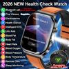GUHUAVMI Nuovo Smartwatch 2026 per Diagnosi Accurata con Misurazione Grasso Corporeo, ECG, Ossigeno nel Sangue, Pressione Sanguigna, Monitoraggio Salute e Sport, Schermo HD AMOLED, Chiamate, per Uomo e Donna