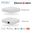 MOES Tuya ZigBee Gateway Wireless Hub Cablato Multi-modalità Bridge Bluetooth Telecomando Mesh Smart Life APP Alexa Google Home
