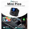 OTTOCAST Adattatore Ottocast 2 in 1 Mini Pico con Pulsante Intelligente, Dongle Wireless CarPlay Android Auto per iPhone 14 15 16 17 e Telefoni Samsung