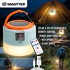 ESMARTER Luci da campeggio a LED solari per esterni, lanterne portatili ricaricabili USB per tenda, luci di emergenza per pesca, barbecue, illuminazione da campeggio
