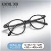 KOCOLIOR Occhiali da Lettura in Titanio Puro di Alta Qualità per Uomo, Anti Luce Blu, con Diottrie +1.0 +1.5 +2.0 +2.5 +3.0 +3.5 +4.0
