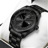 Hannah Martin Orologio da Uomo Hannah Martin con Movimento Giapponese, Cassa da 40mm, Cinturino in Acciaio Inossidabile Nero, Impermeabile per Uso Quotidiano e Riunioni di Lavoro