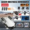 Lenovo Drone Lenovo GPS RC 8K Professionale HD per Fotografia Aerea con Evitamento Ostacoli Laser, Quadricottero con Gimbal a Tre Assi