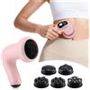 Hailicare Massaggiatore Elettrico 5 IN 1 per Bruciare Grassi e Snellire il Corpo, 6 Livelli di Vibrazione, Anti-Cellulite, Portatile, per Addome, Vita e Gambe