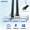 fenvi Cavo adattatore FENVI da Type-E a USB-C 20Gbps, convertitore USB3.2 per pannello frontale, per video 4K, cavo di prolunga PD da 100W, 30/50CM