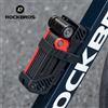 ROCKBROS Lucchetto Pieghevole ROCKBROS per Bicicletta, Catena Antifurto di Sicurezza con Cavo, Lucchetto a Catena Allungata 120CM, Lucchetto Portatile per MTB e Bici da Strada