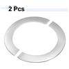 Uxcell 2 pz. Flangia a Muro Divisibile 22mm-172mm in Acciaio Inossidabile, Rotonda, Autoadesiva, Copertura per Tubi a Clip, Collare a Scatto