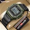 SANDA 2156 Orologio sportivo militare da uomo alla moda, resistente all'acqua, orologio da polso digitale a LED con quadrante grande e cronometro per uomo