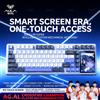 AULA Tastiera Meccanica AULA L99 con Schermo Touch IPS, Connessione a 3 Modalità, Batteria da 8000mAh per Gaming E-sports e Computer