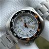 STEELDIVE Orologio subacqueo STEELDIVE modello SD1970C con quadrante bianco, ispirato a Captain Willard, movimento NH35, modello TURTLE, resistente all'acqua fino a 200M, per uomo.