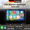 Junsun Autoradio Android 15 da 9 pollici Junsun per Nissan Qashqai J10 2006-2013, Wireless per Apple CarPlay, Schermo IPS, Stereo Multimediale, Lettore Video, Sistemi Intelligenti per Auto, Autoradio 2 Din,
