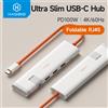 Hagibis Hub USB C Hagibis Multiporta, Splitter USB C con HDMI 4K, RJ45, Dissipazione del Calore, Docking Station per Macbook, Laptop, iPad, SSD Esterni