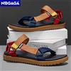 NBGAGA Sandali estivi da uomo leggeri, scarpe da spiaggia traspiranti per esterni, sandali comodi per camminare, antiscivolo, taglia 40-45