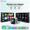 OTTOCAST Adattatore Wireless OTTOCAST Mini Pro per CarPlay e Android Auto 2-in-1, Dongle WiFi 5GHz Plug & Play con Riconnessione Automatica per Benz, VW, Toyota