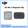 DJI Microfono DJI Mic 3 originale con clip magnetica e magnete a clip, accessori ufficiali DJI per la registrazione audio.