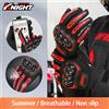 HEROBIKER Guanti da Moto per Uomo, Guanti Integrali con Touch Screen, Antiscivolo, Traspiranti, per Motocross e Guida all'Aperto, Taglie M-2XL